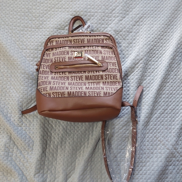 Steve Madden Brown Backpack - Picture 1 of 6